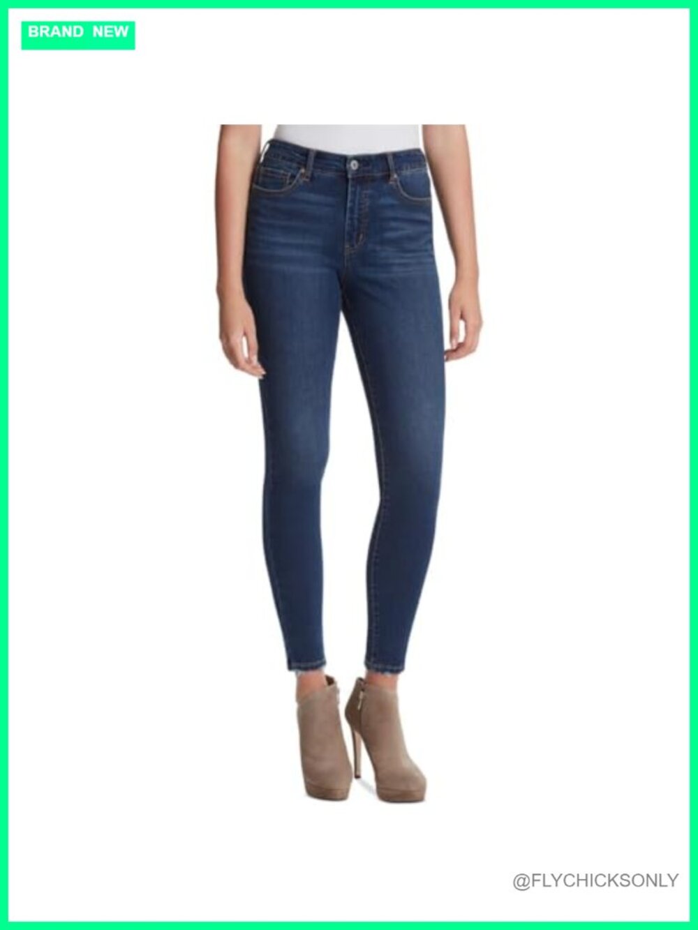 Jessica Simpson Curvy High Rise Ankle Skinny Jeans Woven